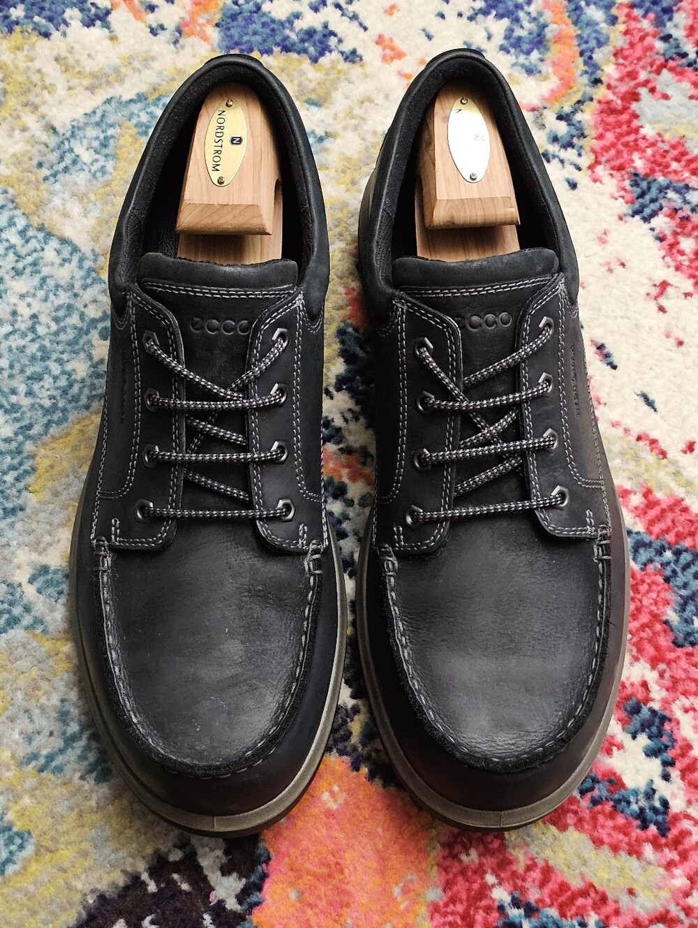 ECCO Whistler Low Men’s Shoes Size 13 US /EU 47 Black Lace Up Hydromax